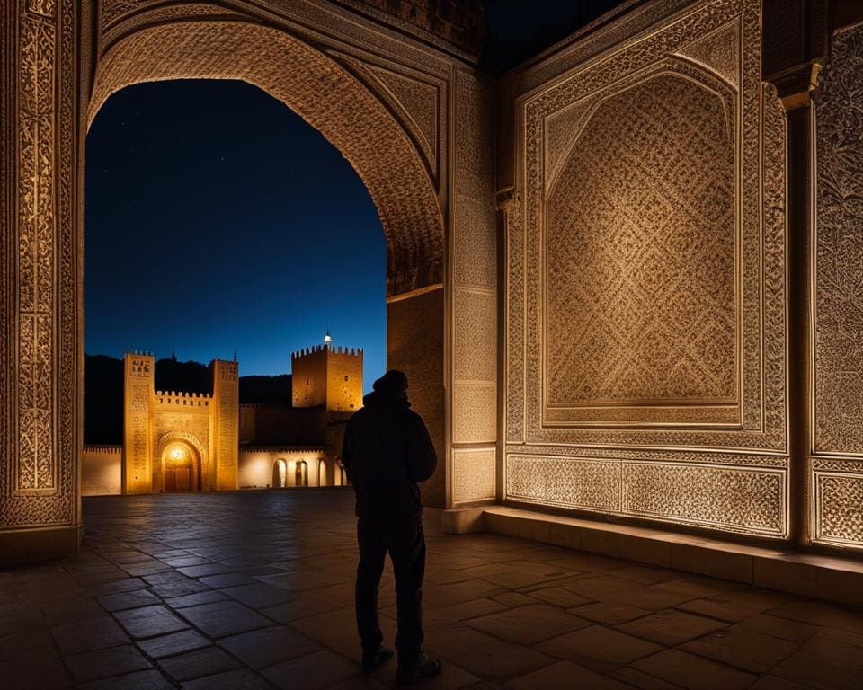 voorbereiding nachtelijke tour Alhambra
