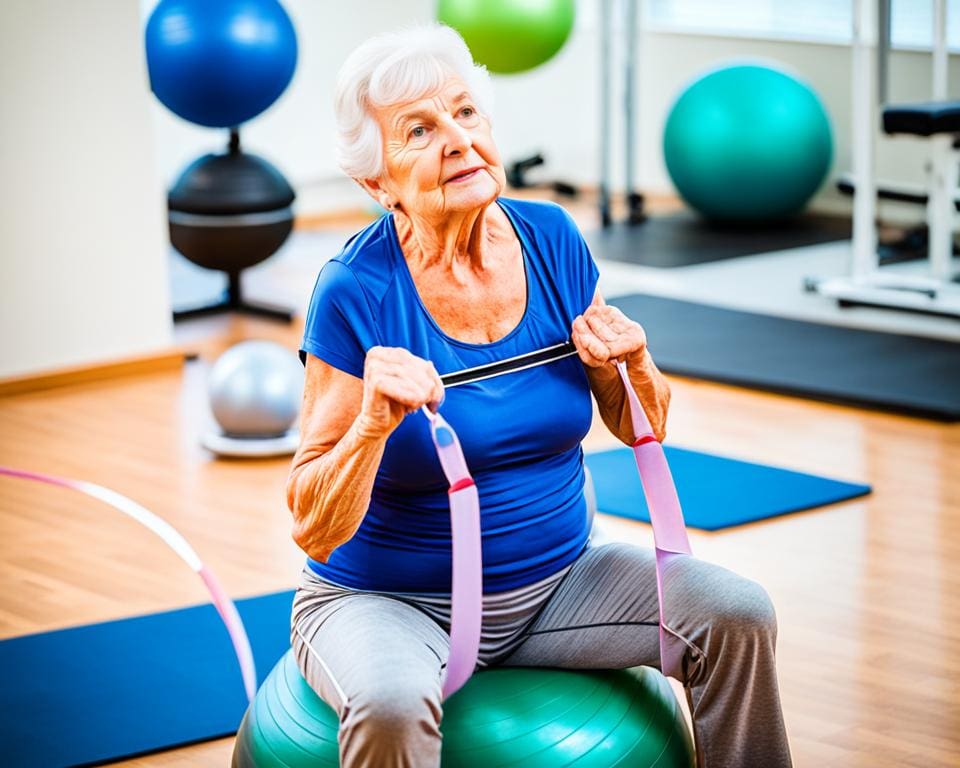 Welke oefeningen zijn geschikt voor het versterken van de core bij ouderen?