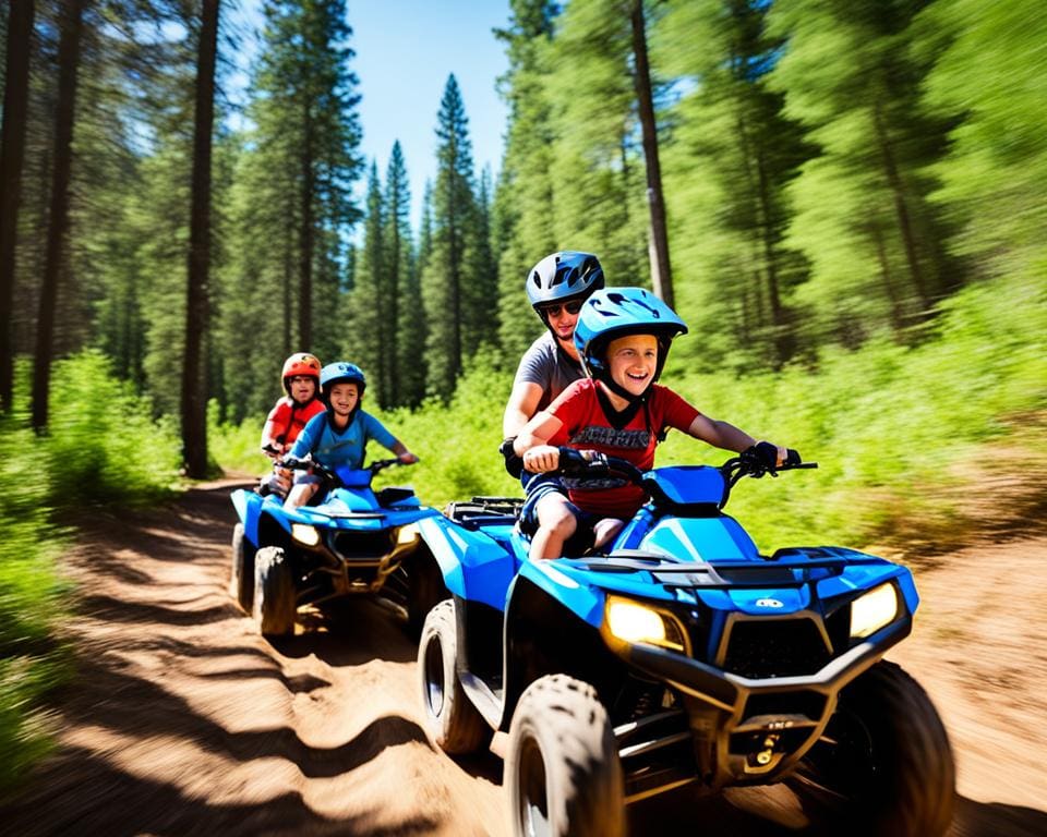 Gezinsvriendelijke quad activiteiten