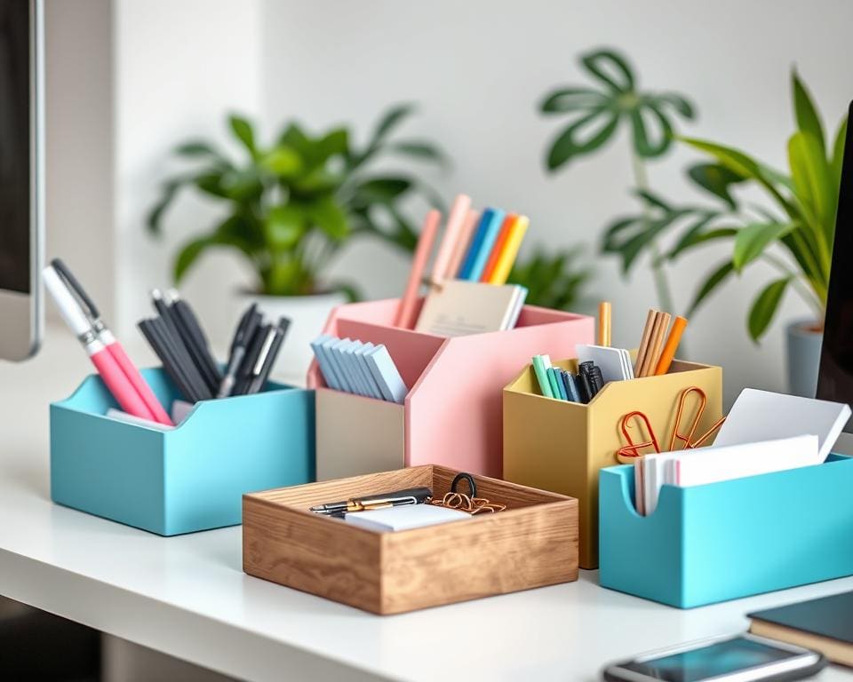 Opbergbakjes: Organiseer je bureau met gemak