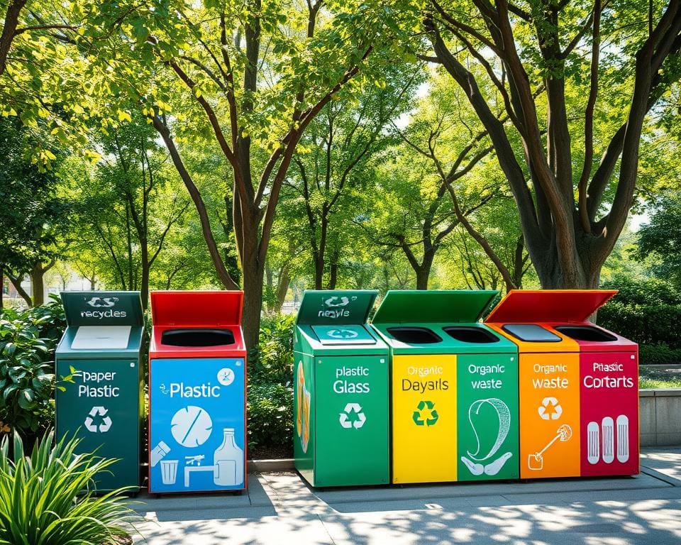 recyclingbakken voor milieubewust afvalbeheer