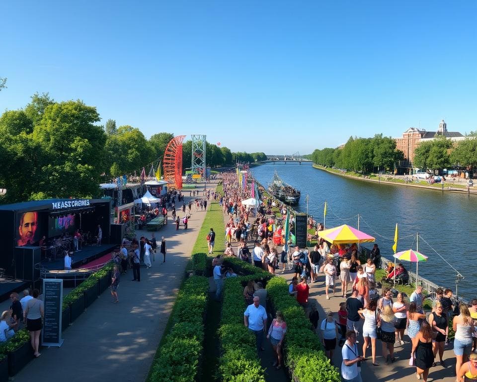 Zomerfestival Rotterdam muziekprogramma en kunstinstallaties